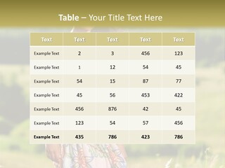 Full Meadow Glamour PowerPoint Template