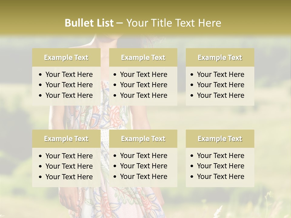 Full Meadow Glamour PowerPoint Template