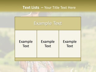 Full Meadow Glamour PowerPoint Template