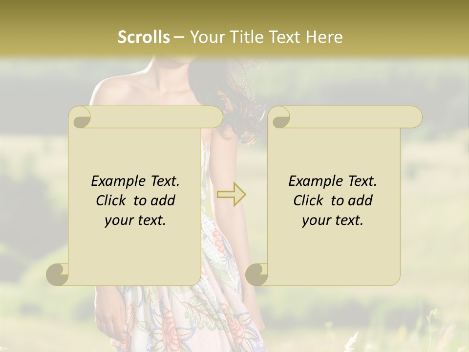 Full Meadow Glamour PowerPoint Template