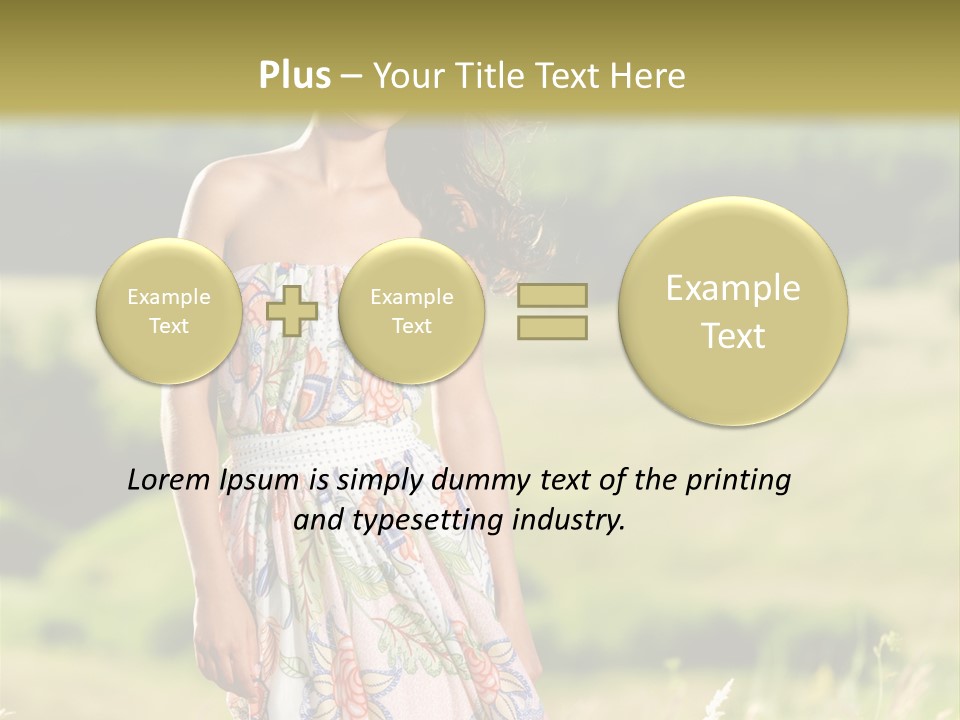 Full Meadow Glamour PowerPoint Template