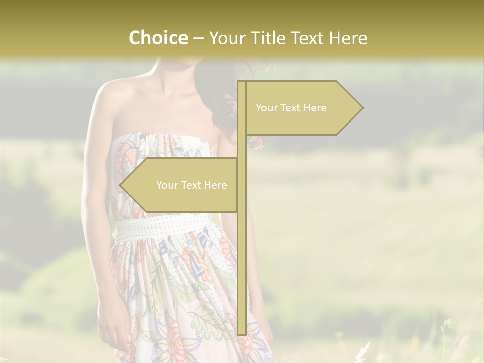 Full Meadow Glamour PowerPoint Template