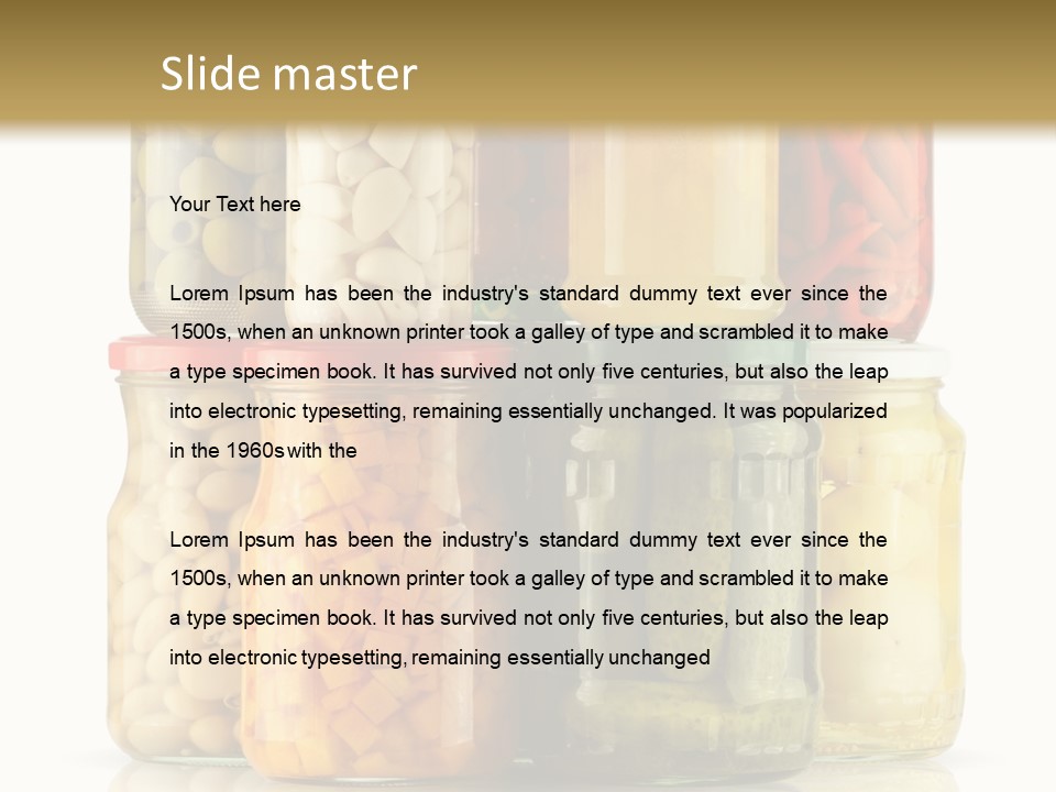 Gourmet Marinate Pickled PowerPoint Template
