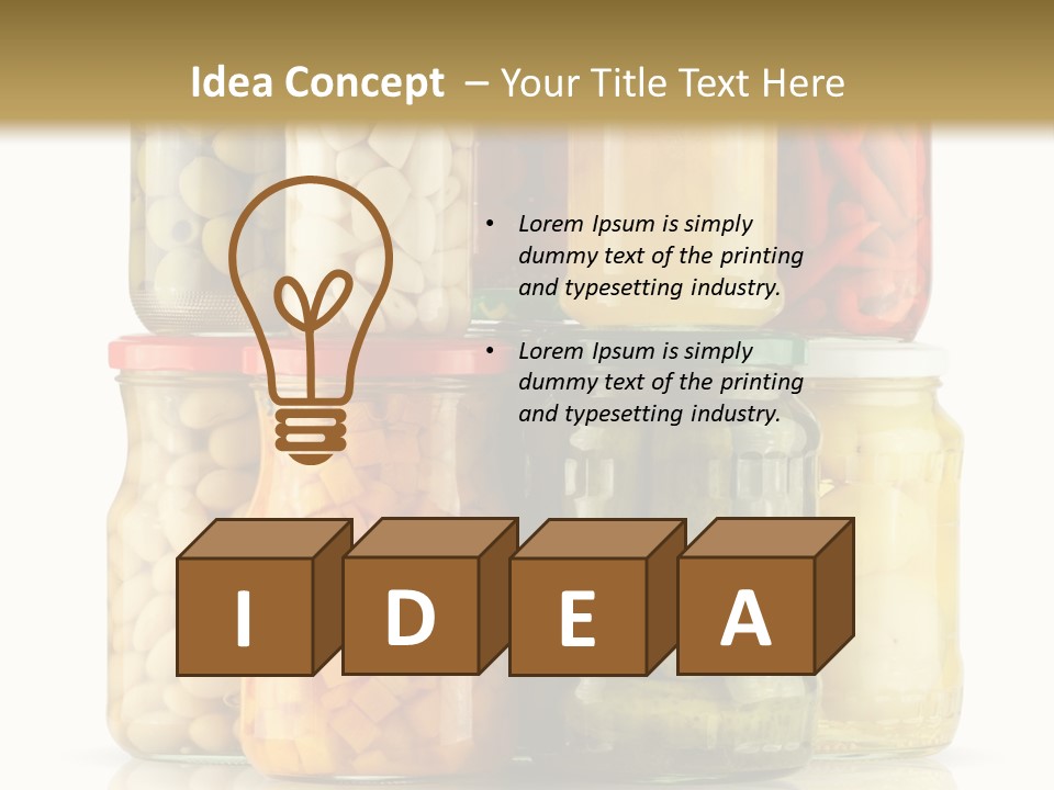 Gourmet Marinate Pickled PowerPoint Template