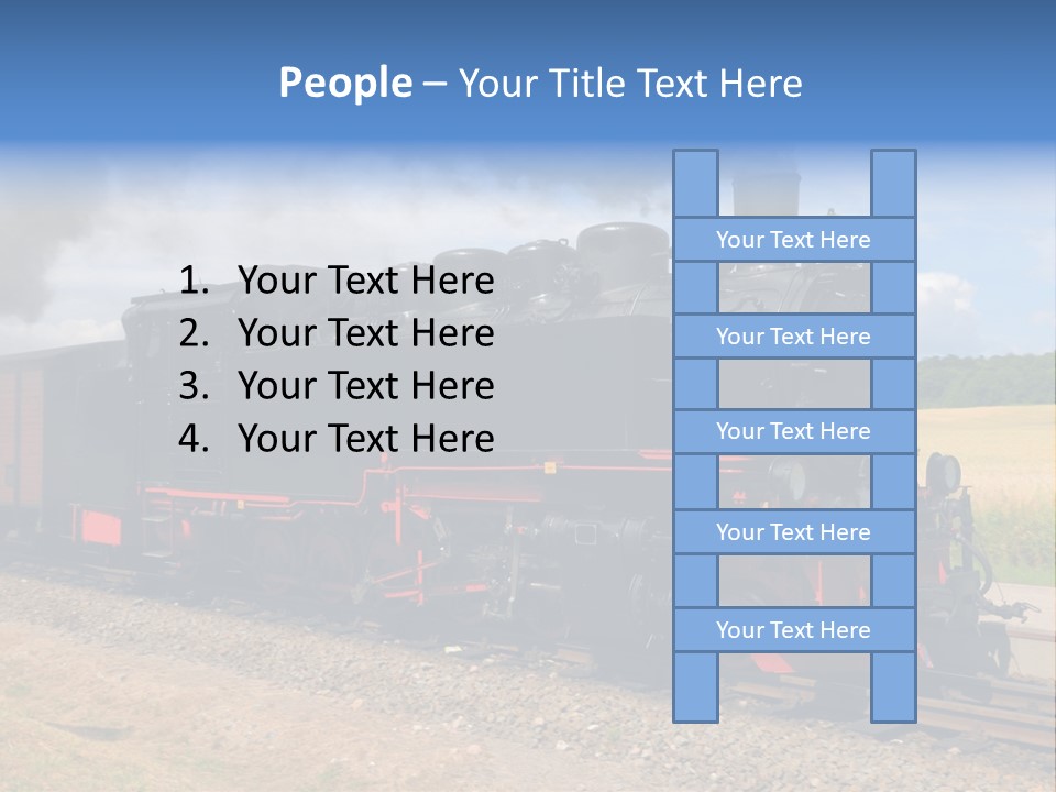 Steam Railroad Railway PowerPoint Template