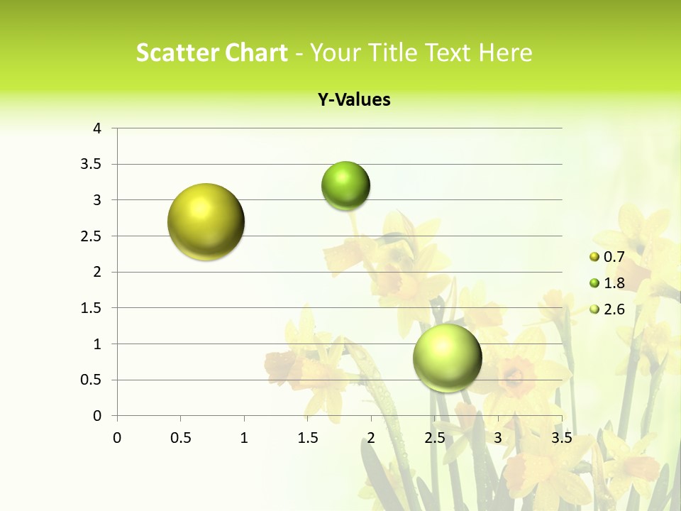 Narcissus Yellow Celebrate PowerPoint Template