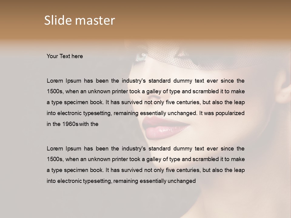 Grey Feather Smokey PowerPoint Template