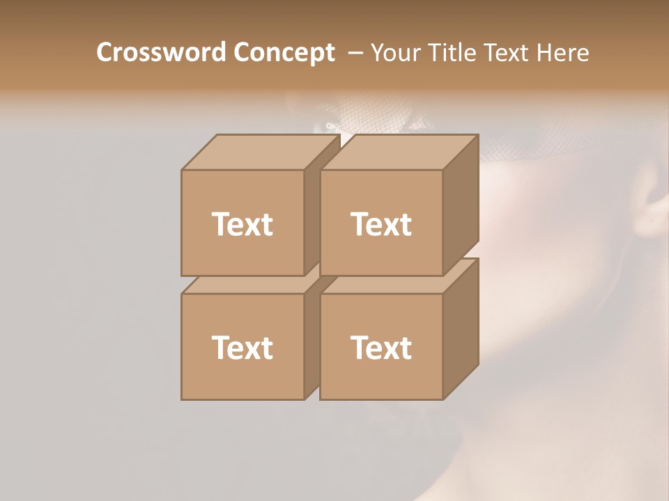 Grey Feather Smokey PowerPoint Template