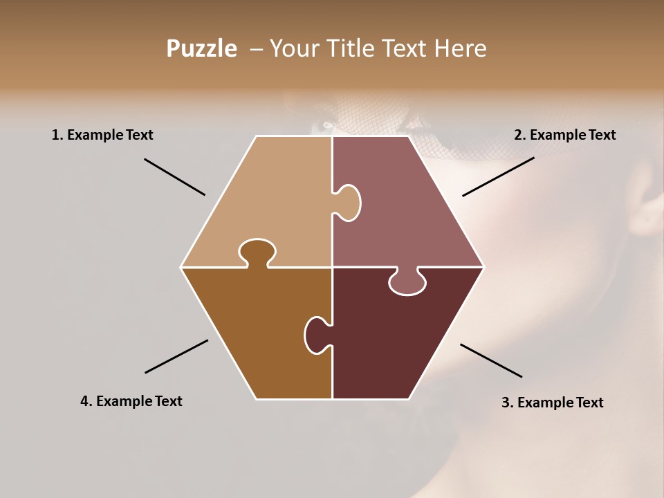 Grey Feather Smokey PowerPoint Template