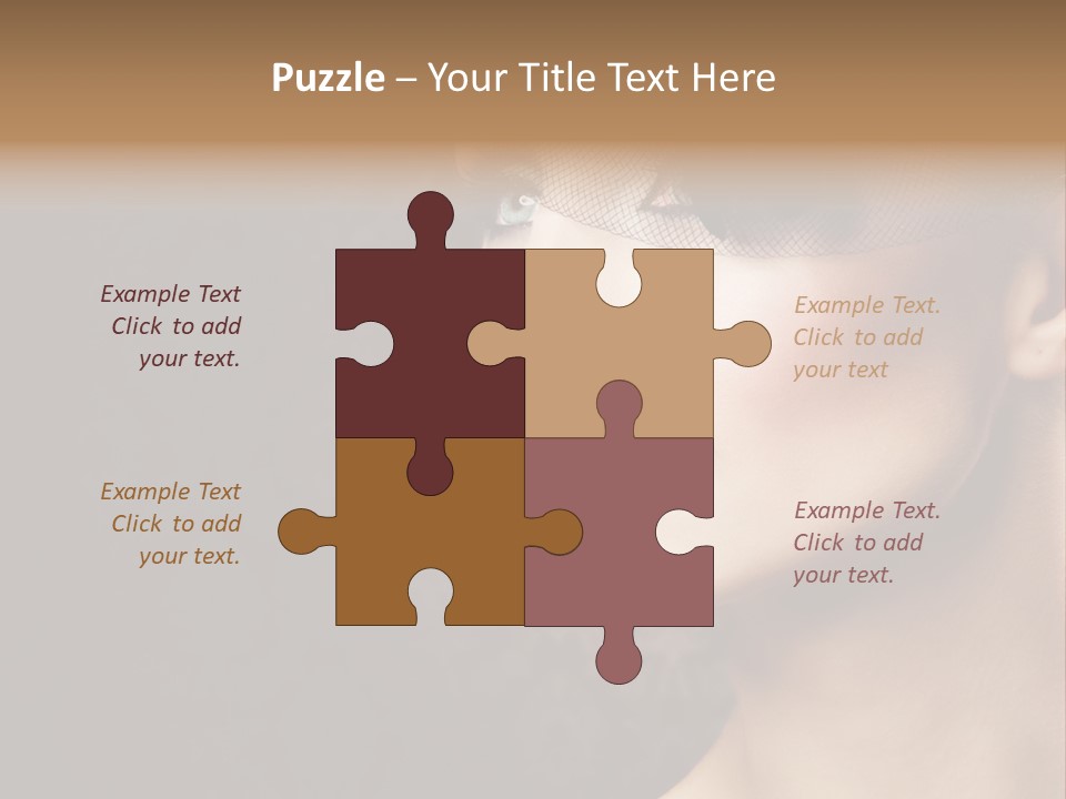 Grey Feather Smokey PowerPoint Template