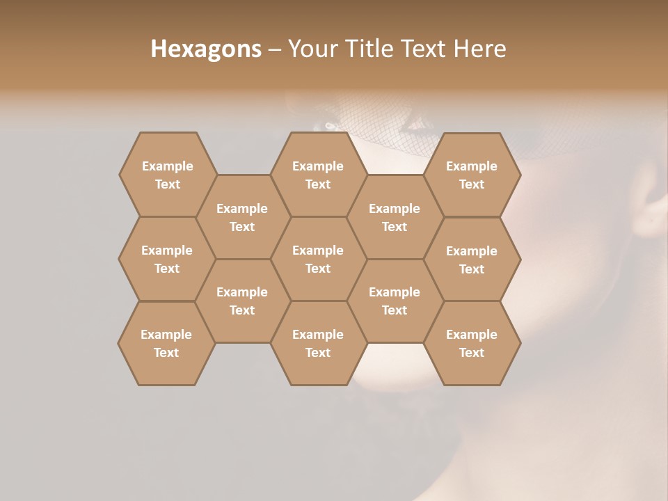 Grey Feather Smokey PowerPoint Template