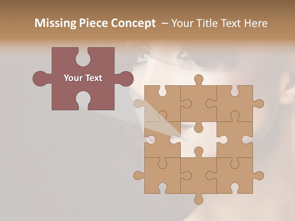 Grey Feather Smokey PowerPoint Template