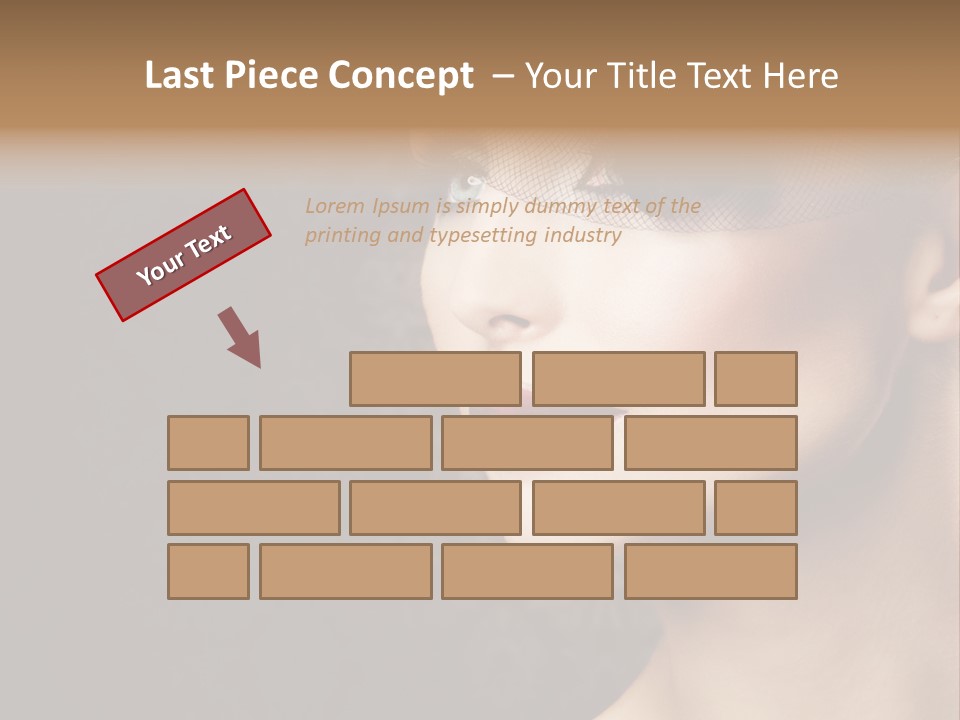 Grey Feather Smokey PowerPoint Template