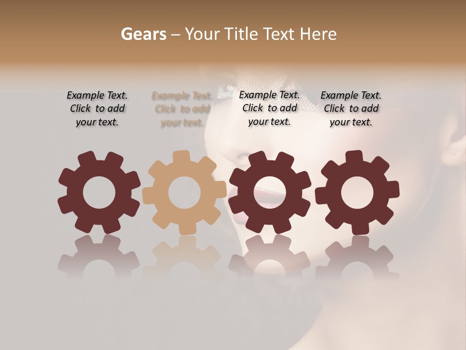 Grey Feather Smokey PowerPoint Template