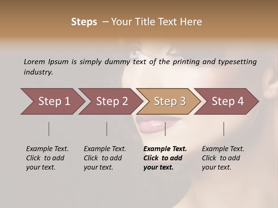 Grey Feather Smokey PowerPoint Template