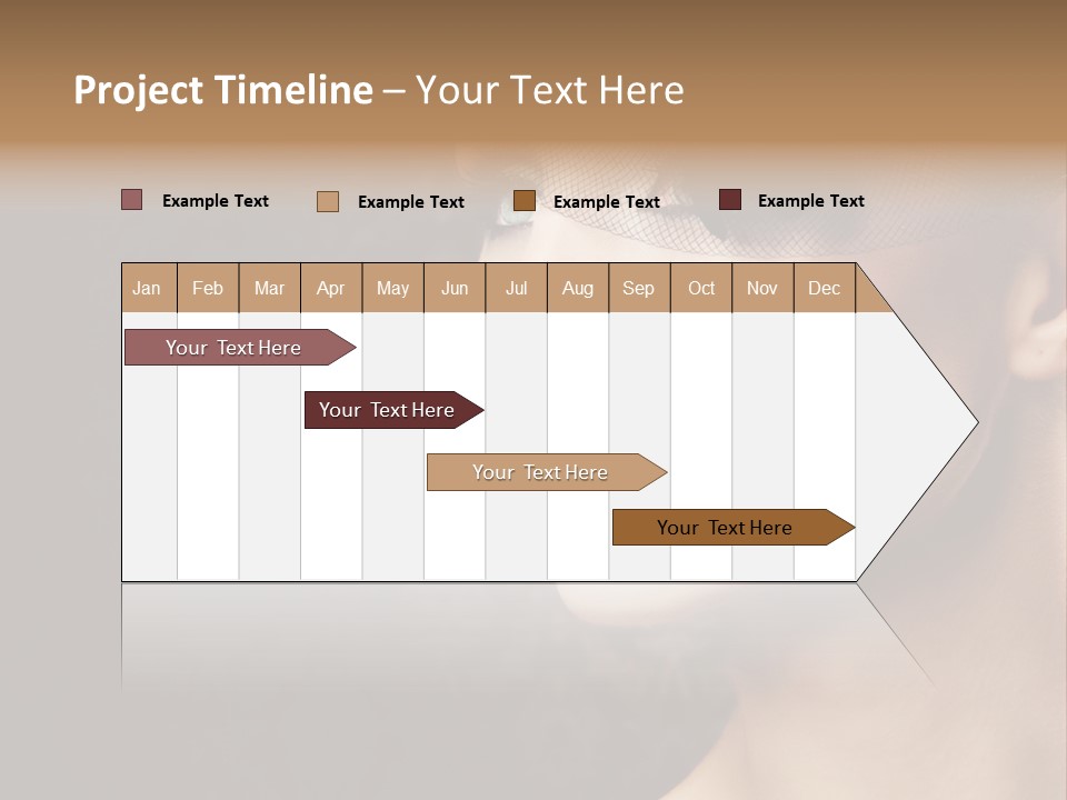 Grey Feather Smokey PowerPoint Template