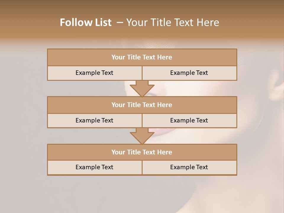 Grey Feather Smokey PowerPoint Template