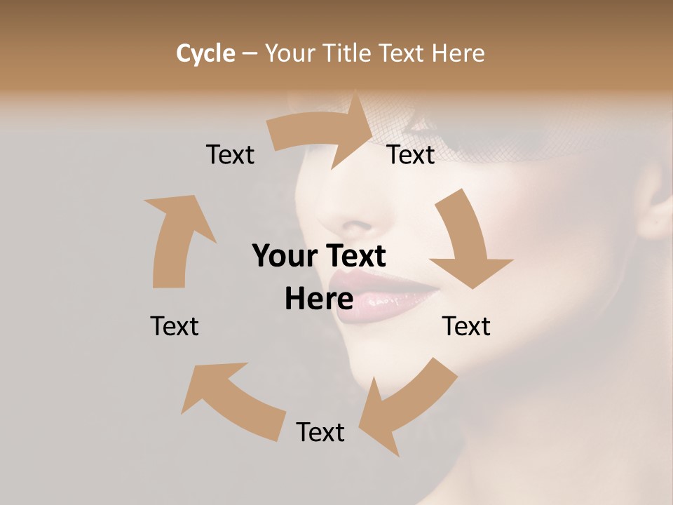 Grey Feather Smokey PowerPoint Template