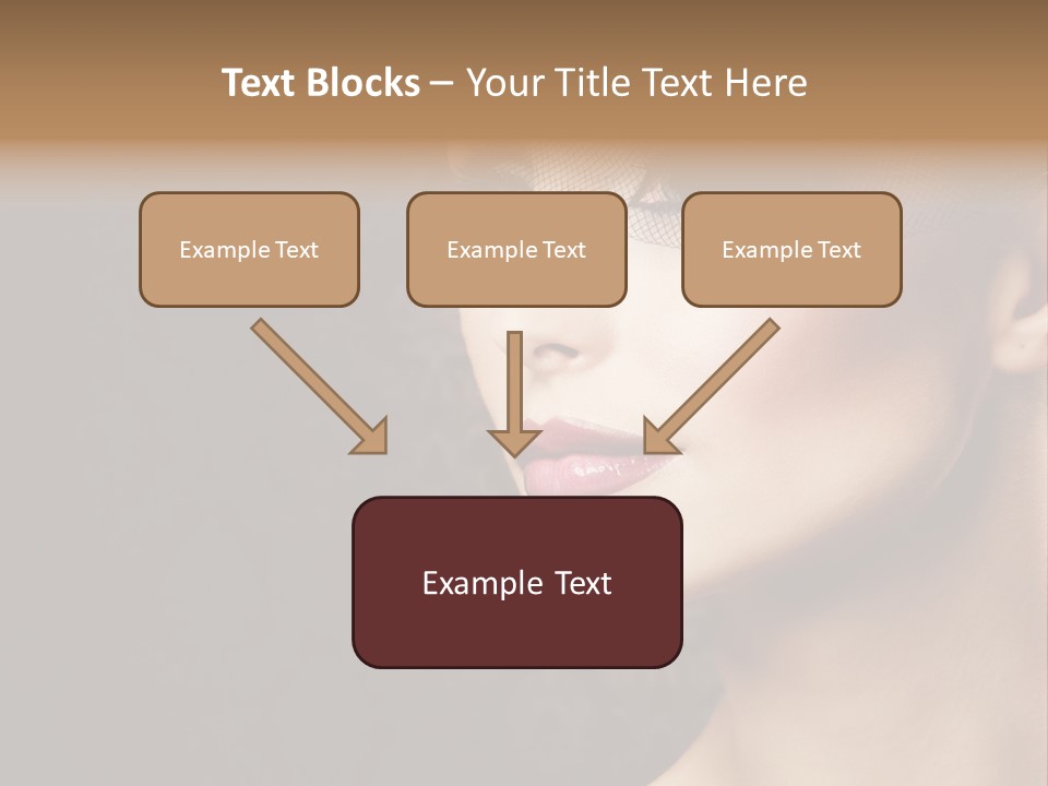 Grey Feather Smokey PowerPoint Template