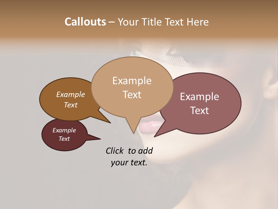 Grey Feather Smokey PowerPoint Template