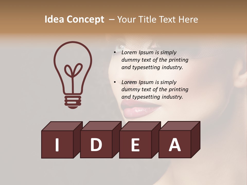 Grey Feather Smokey PowerPoint Template