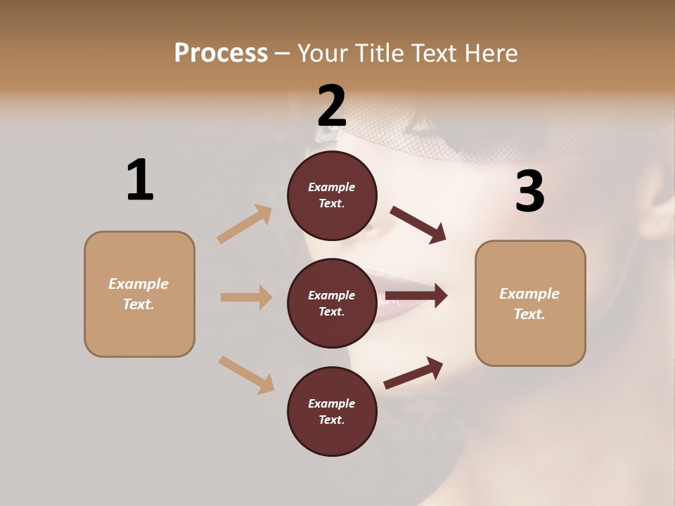 Grey Feather Smokey PowerPoint Template