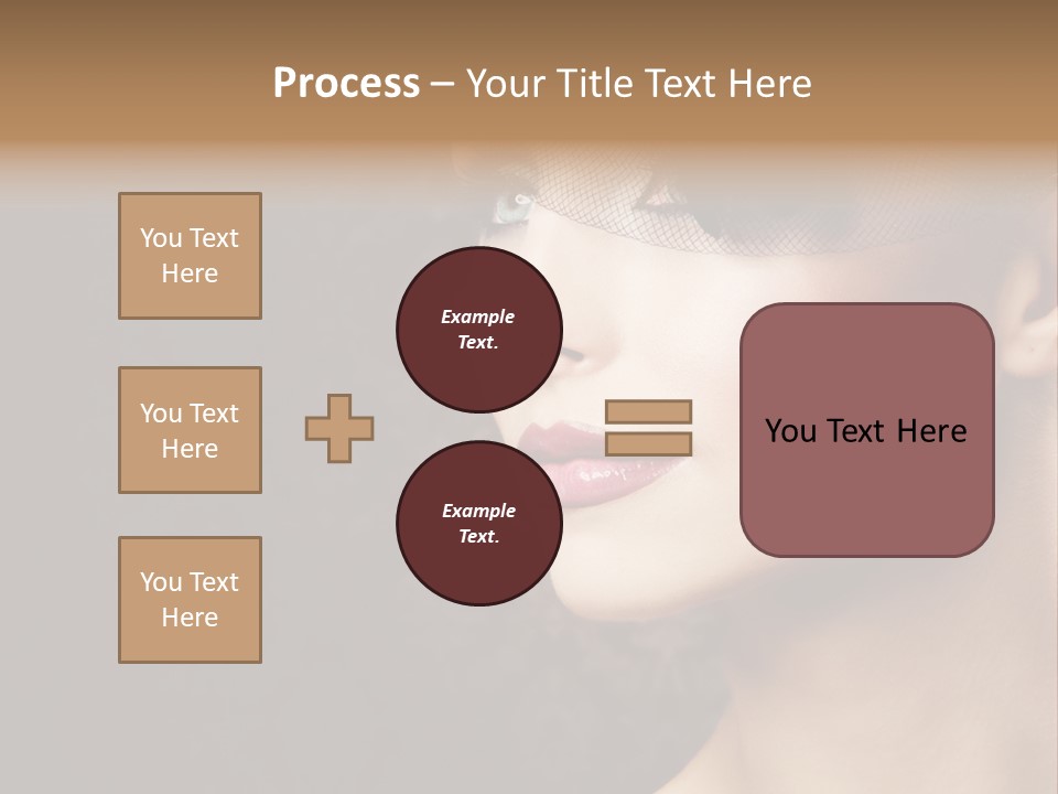Grey Feather Smokey PowerPoint Template