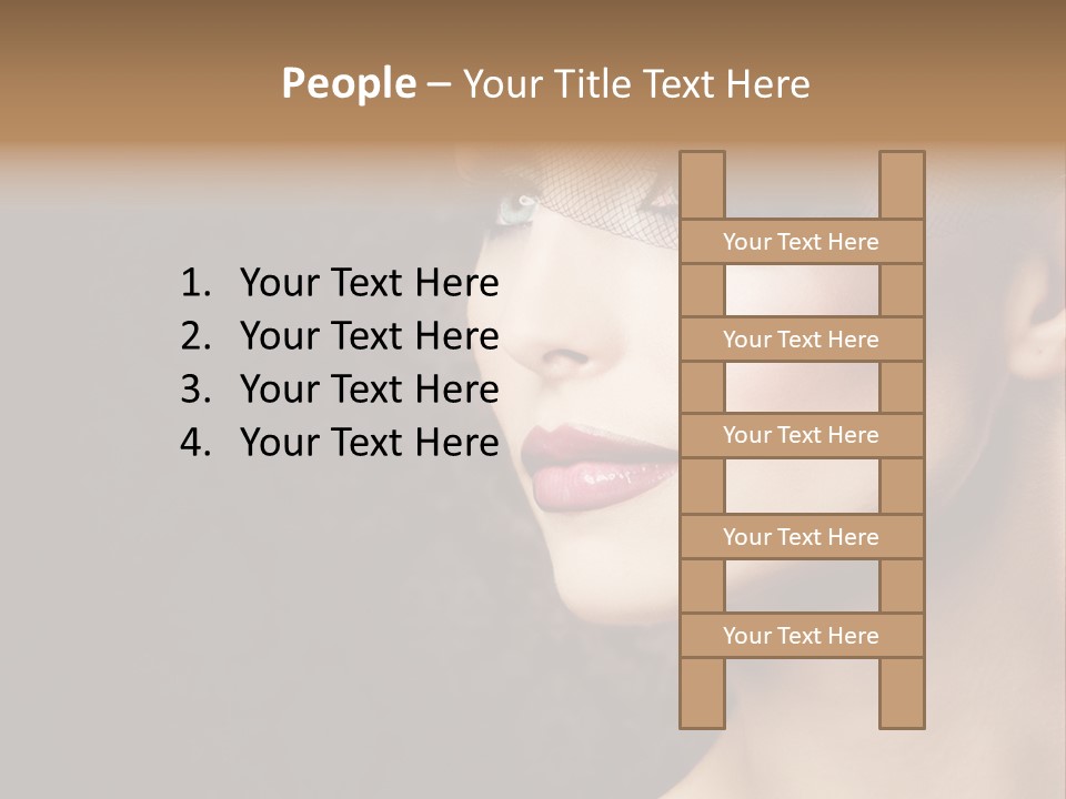 Grey Feather Smokey PowerPoint Template