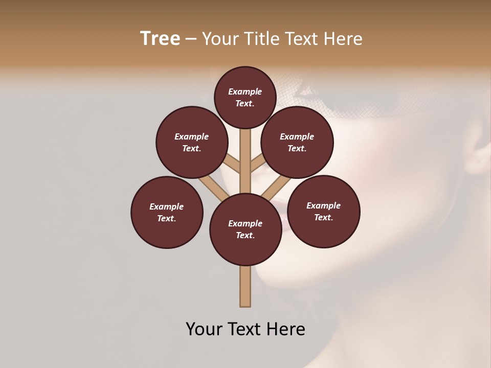 Grey Feather Smokey PowerPoint Template