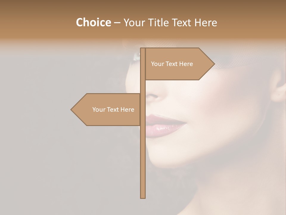 Grey Feather Smokey PowerPoint Template