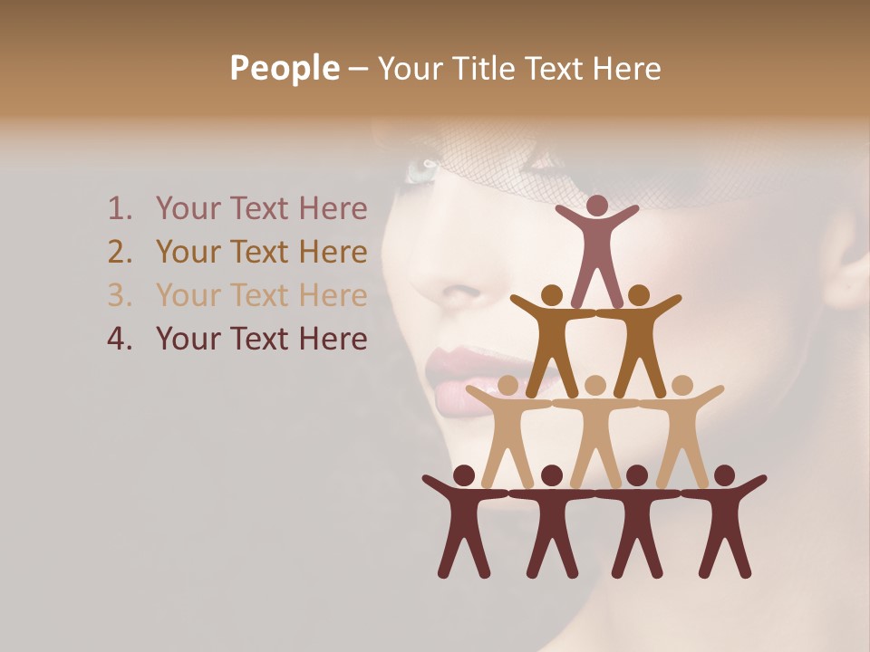 Grey Feather Smokey PowerPoint Template