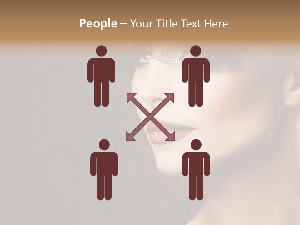 Grey Feather Smokey PowerPoint Template