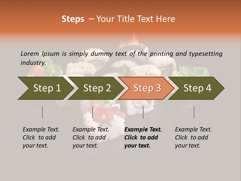 Seafood Maki Raw PowerPoint Template