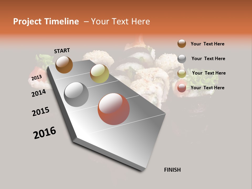 Seafood Maki Raw PowerPoint Template