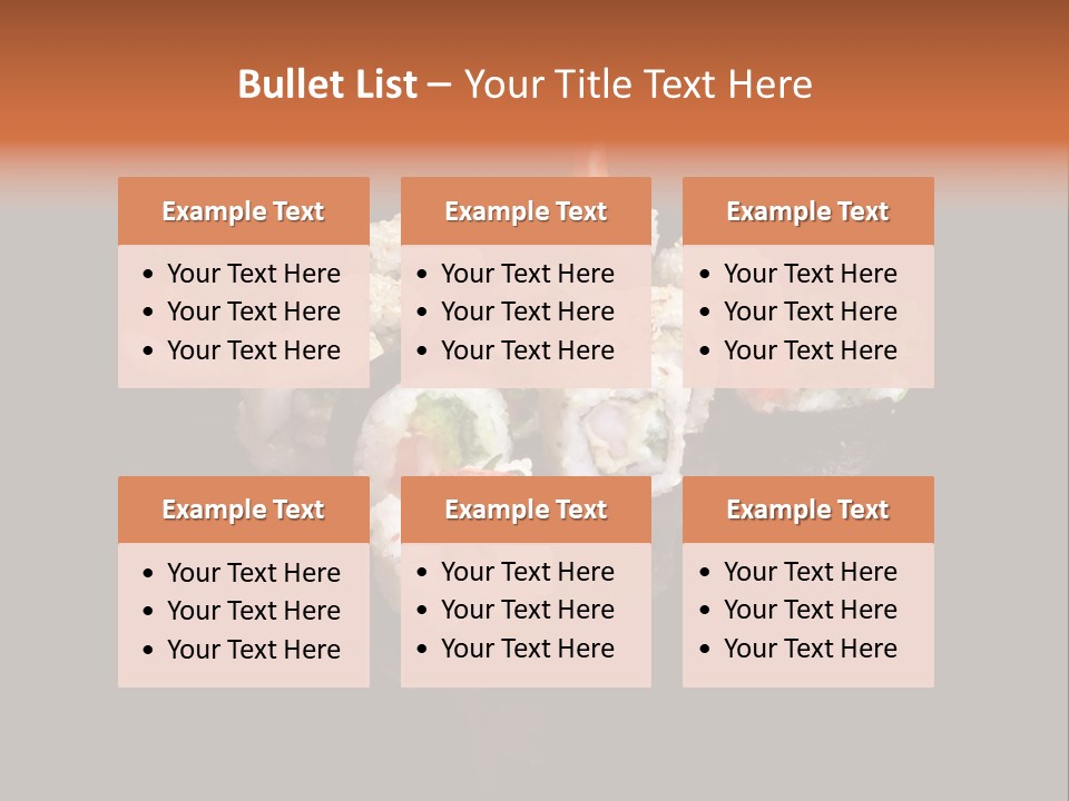 Seafood Maki Raw PowerPoint Template