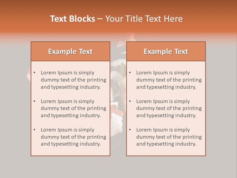 Seafood Maki Raw PowerPoint Template