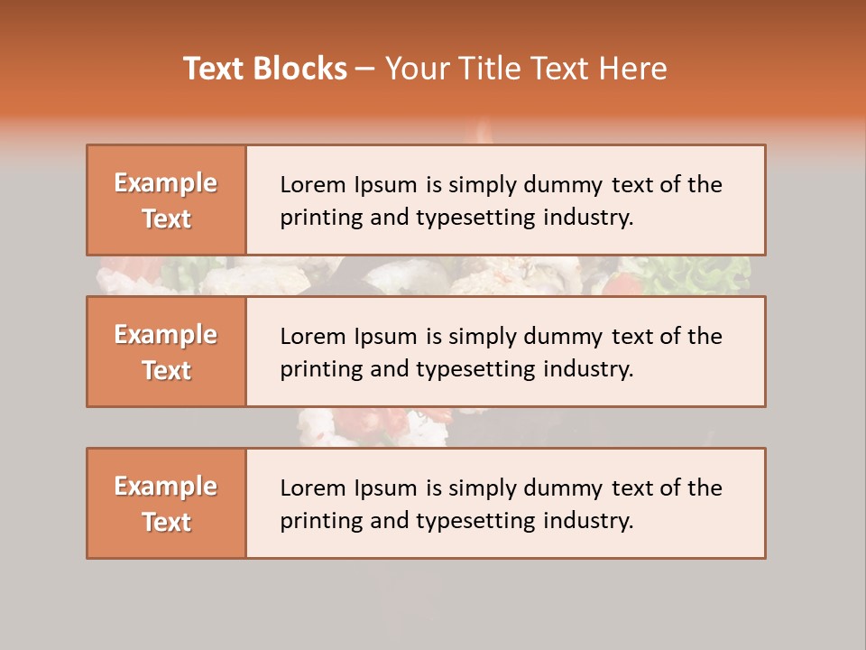Seafood Maki Raw PowerPoint Template