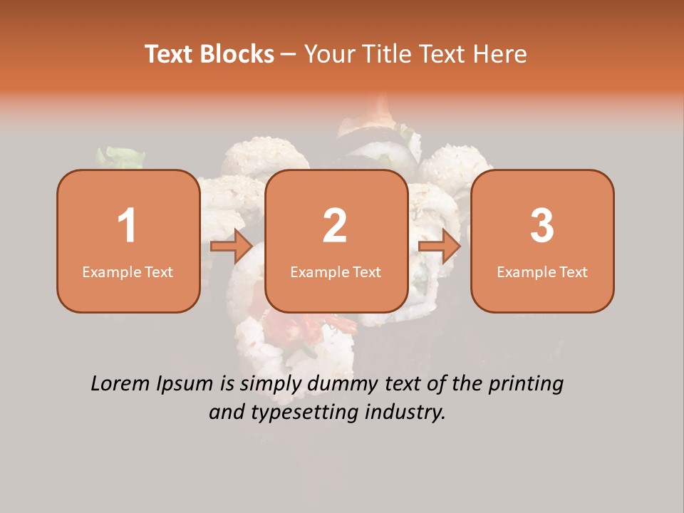 Seafood Maki Raw PowerPoint Template