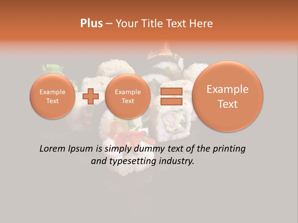 Seafood Maki Raw PowerPoint Template