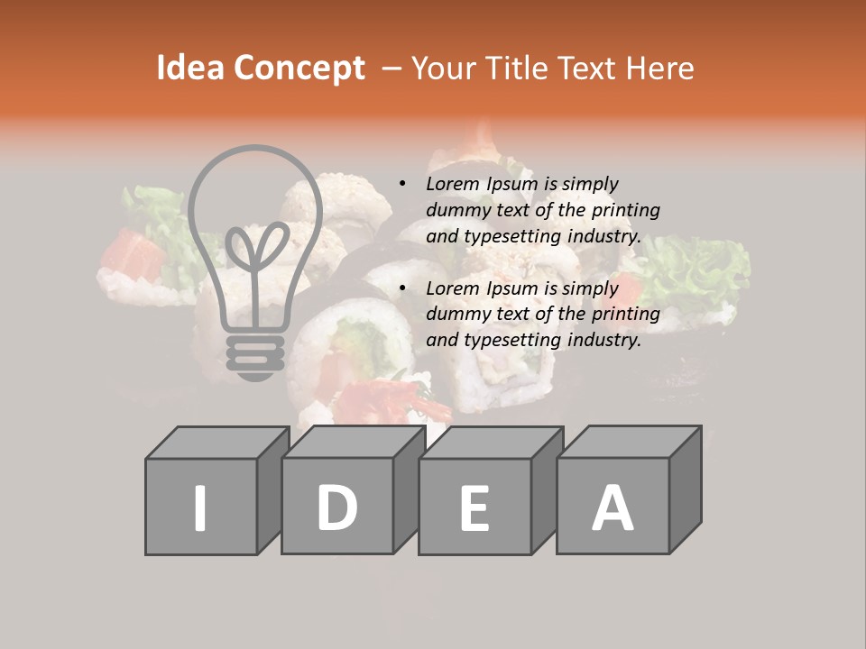 Seafood Maki Raw PowerPoint Template