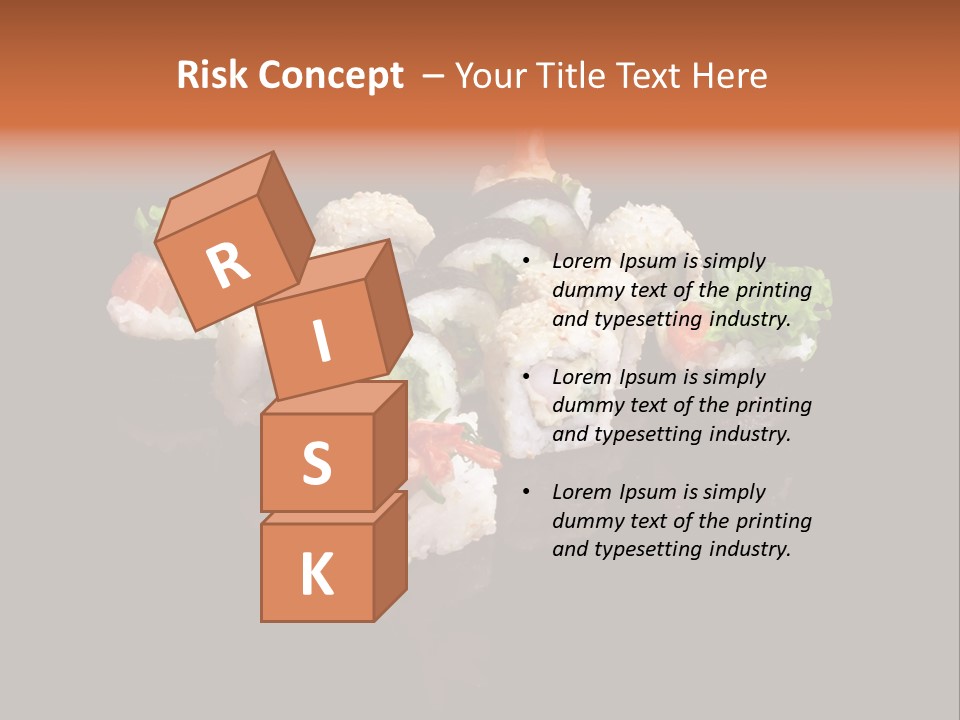 Seafood Maki Raw PowerPoint Template