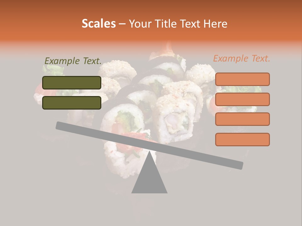 Seafood Maki Raw PowerPoint Template