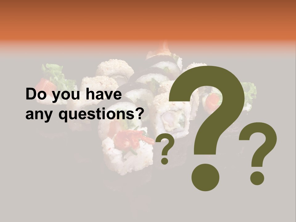 Seafood Maki Raw PowerPoint Template