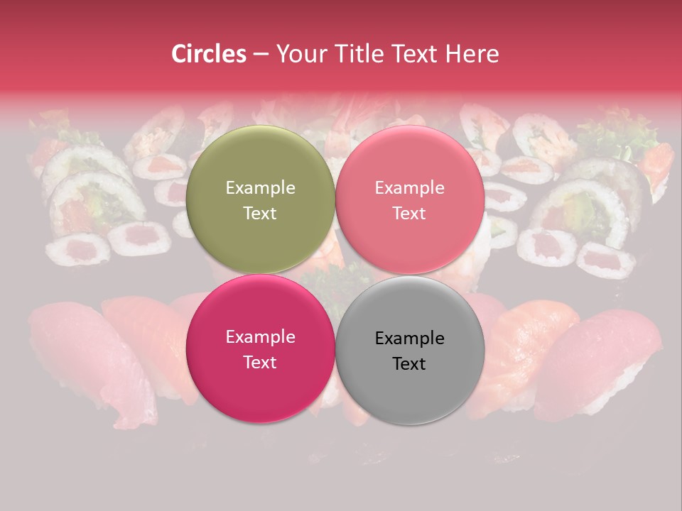 Oriental Culture Salmon PowerPoint Template