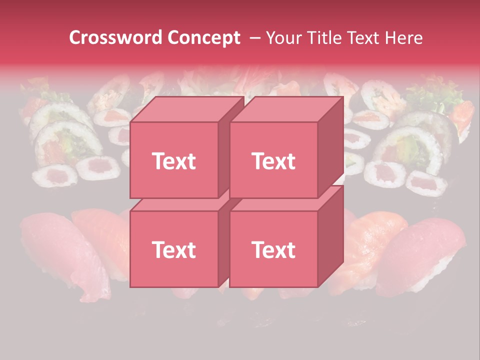 Oriental Culture Salmon PowerPoint Template