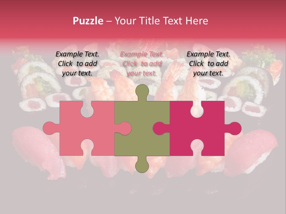 Oriental Culture Salmon PowerPoint Template