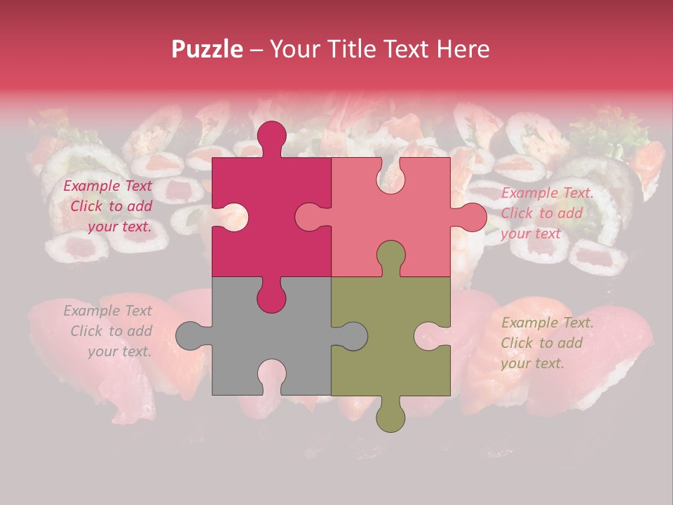 Oriental Culture Salmon PowerPoint Template