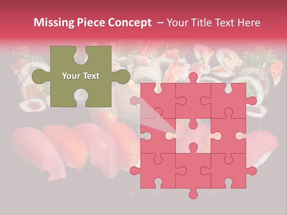 Oriental Culture Salmon PowerPoint Template