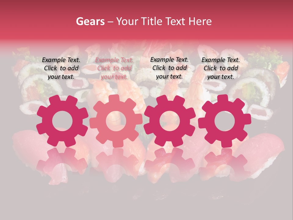 Oriental Culture Salmon PowerPoint Template