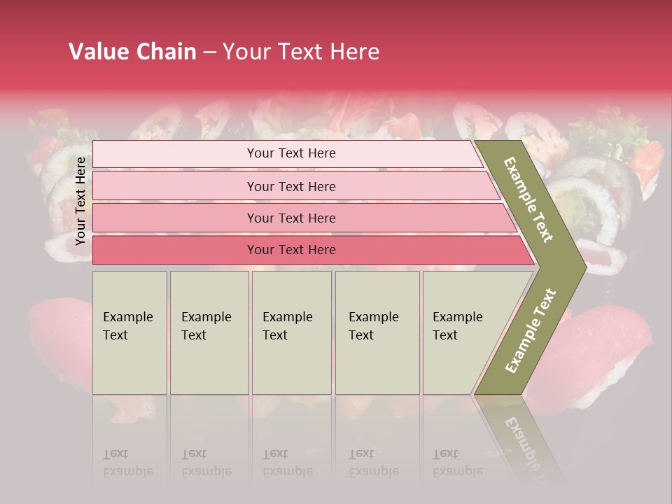 Oriental Culture Salmon PowerPoint Template